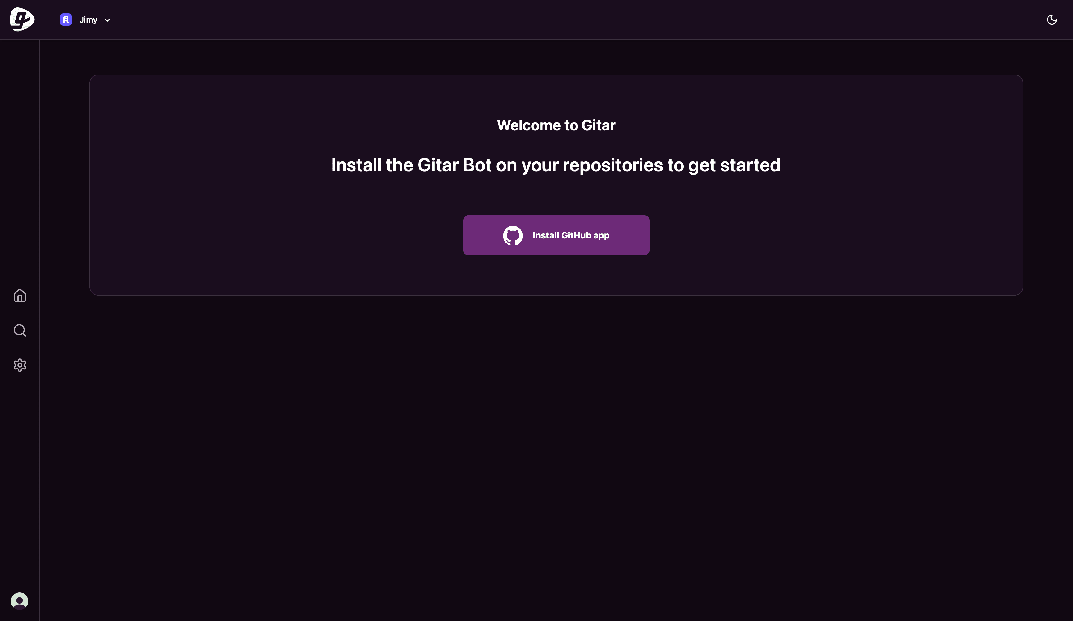 Initial Setup screen