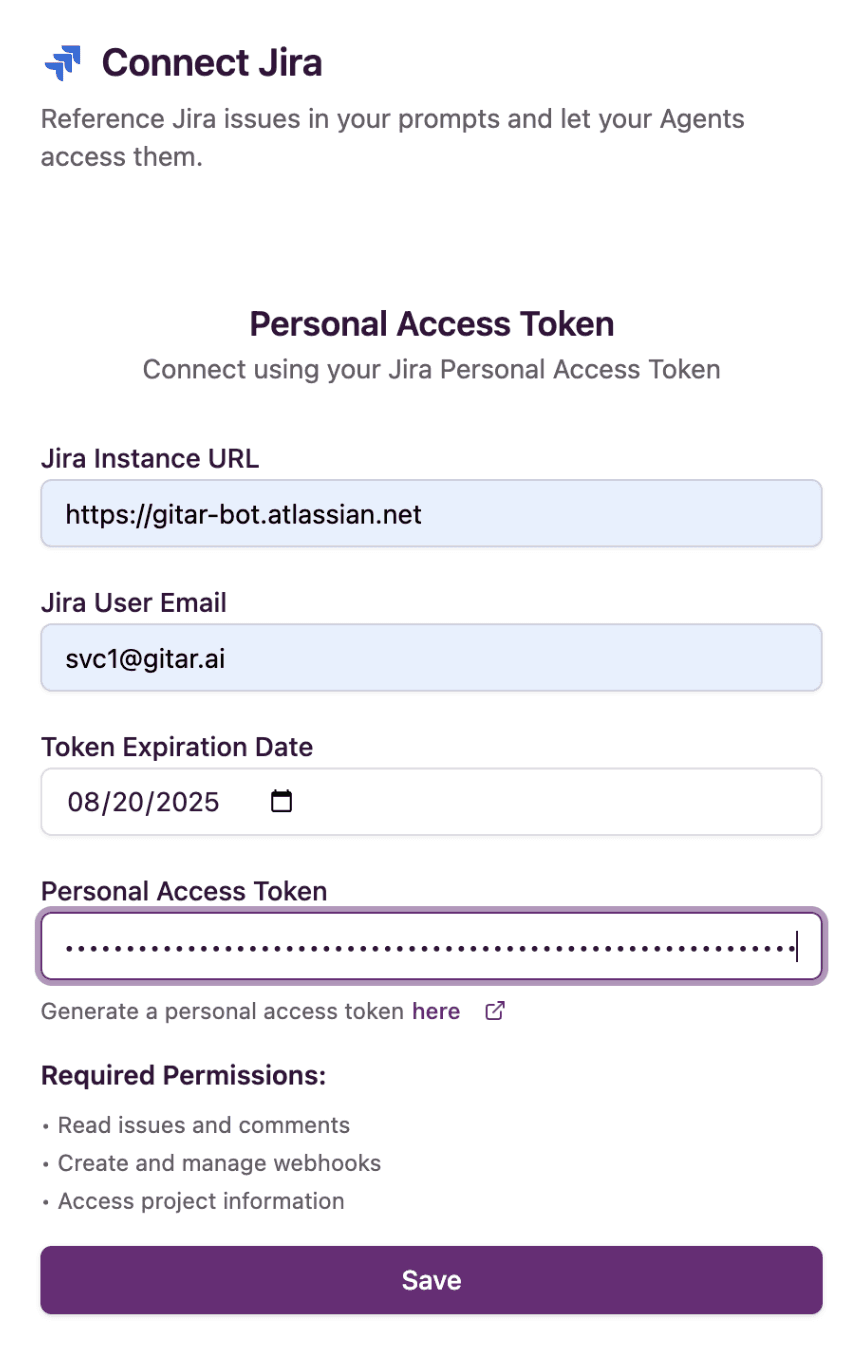Personal Access Token