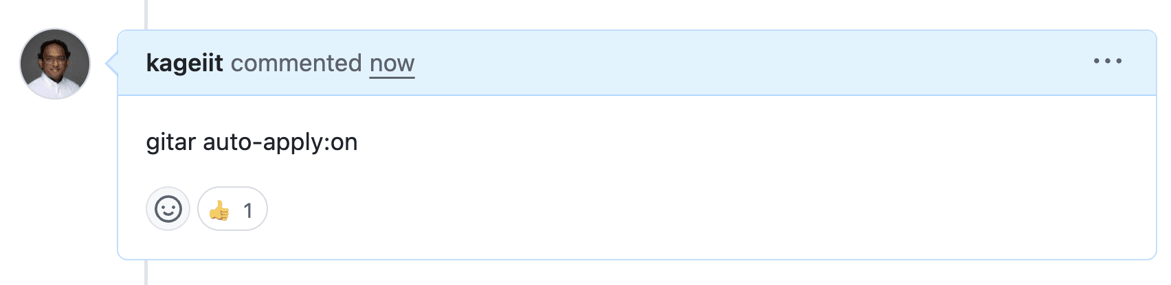 Using gitar auto-apply command
