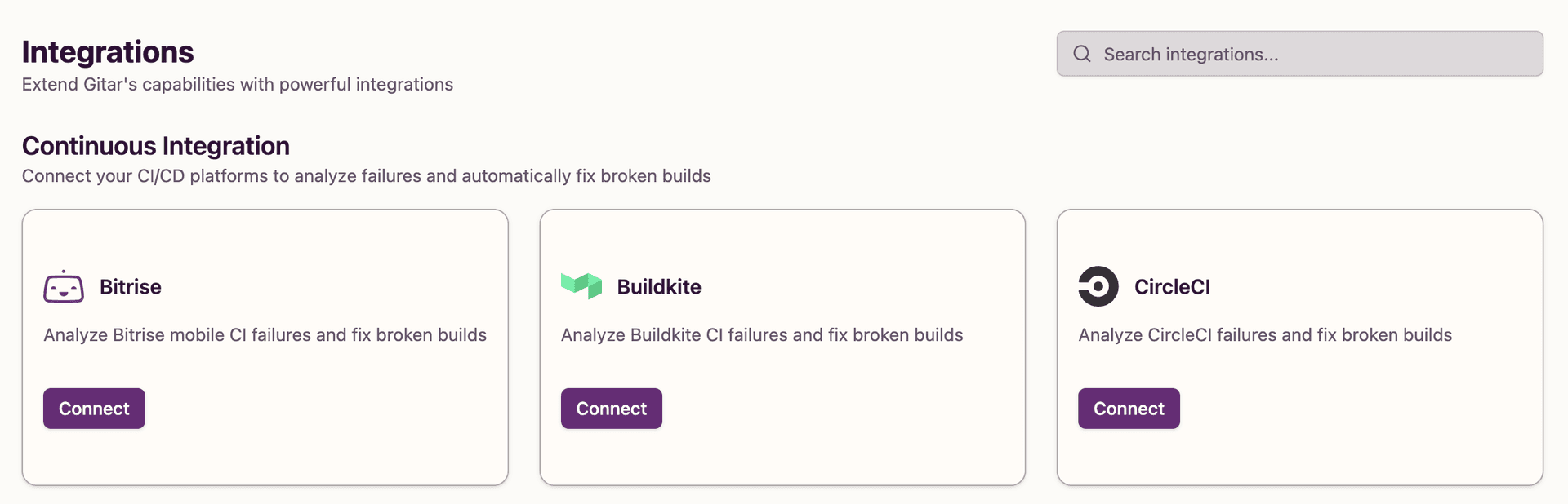 Bitrise integration setup