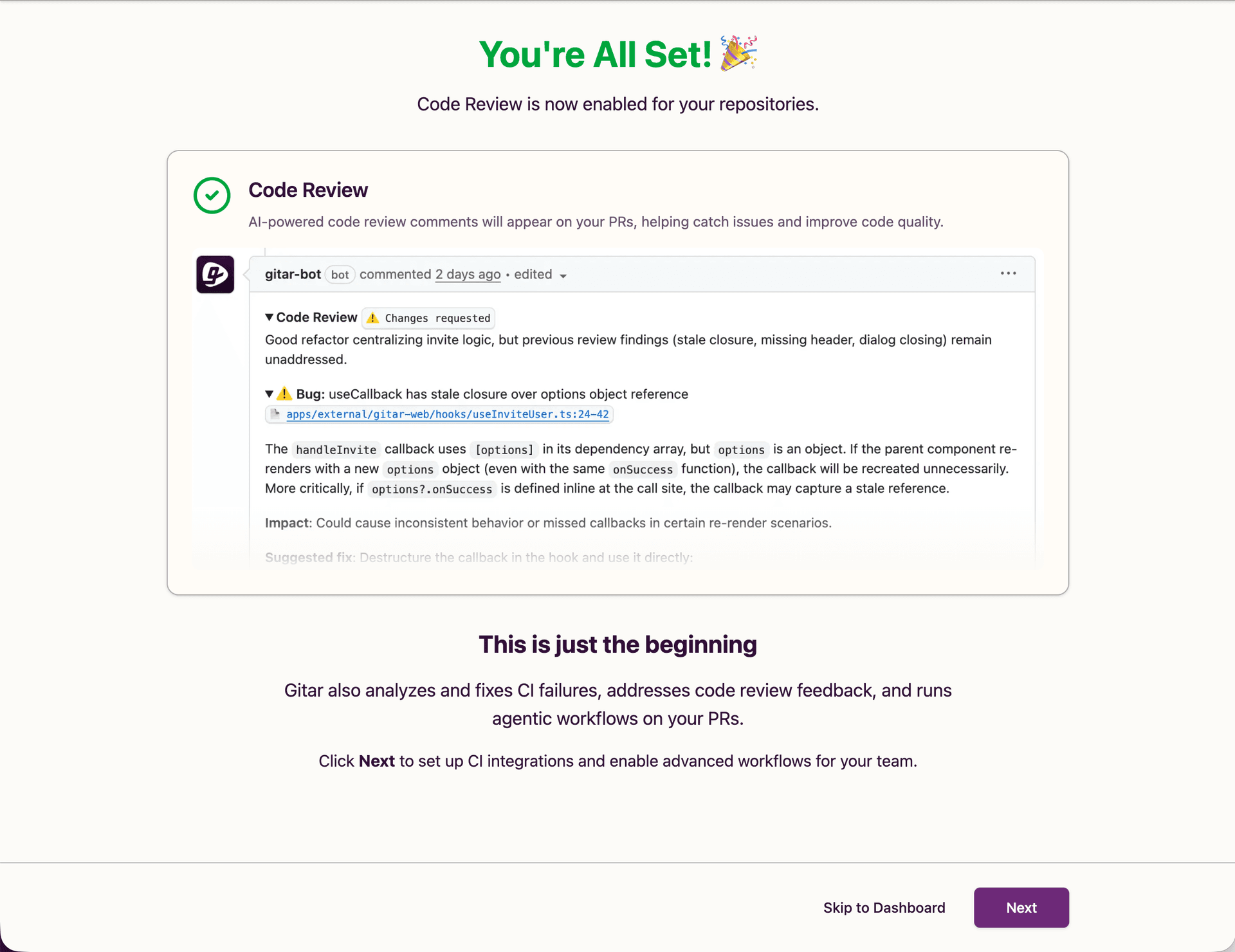 Beginning of new onboarding flow